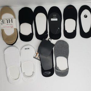 New Hue Women's Hidden Cotton & Microfiber Sock Liners - 12 Pair